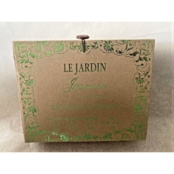 LE JARDIN Jasmine Body Care Kit 4 Pieces in Beautiful Gift Box Brand New Sealed - Picture 2 of 11